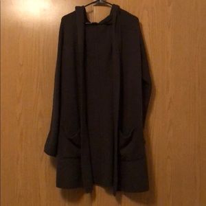 Hummingbird Bee Hooded Pocket Cardigan